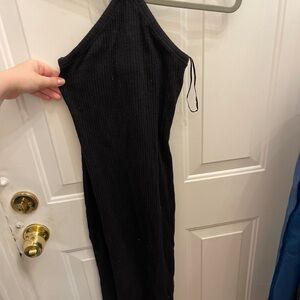 Old Navy Black Midi Dress